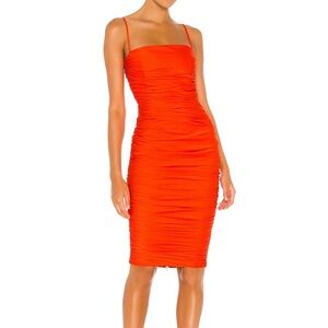 Nookie Vibrant Orange Midi Dress